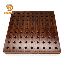 Best Price Perforated Wood Timber Acoustic Panel for Meeting Room Sound System